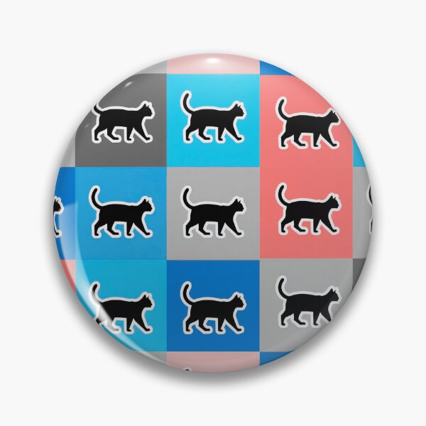 Item preview, Blue patchwork black cats designed and sold by uunaa.