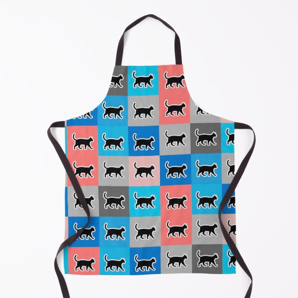 Item preview, Blue patchwork black cats designed and sold by uunaa.