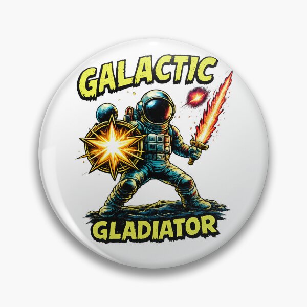 Item preview, Galactic Gladiator – Retro Space Warrior Astronaut Design designed and sold by OrbitOdyssey.