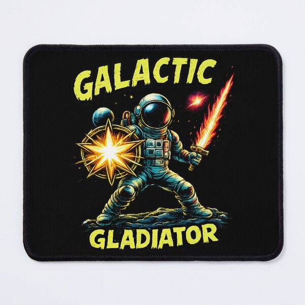 Item preview, Galactic Gladiator – Retro Space Warrior Astronaut Design designed and sold by OrbitOdyssey.