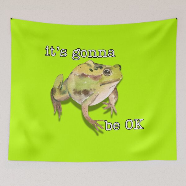 Item preview, it's gonna be OK, frog designed and sold by SuchWowDesign.