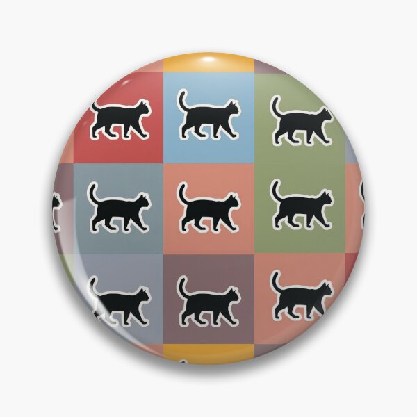 Item preview, Orange patchwork black cats designed and sold by uunaa.