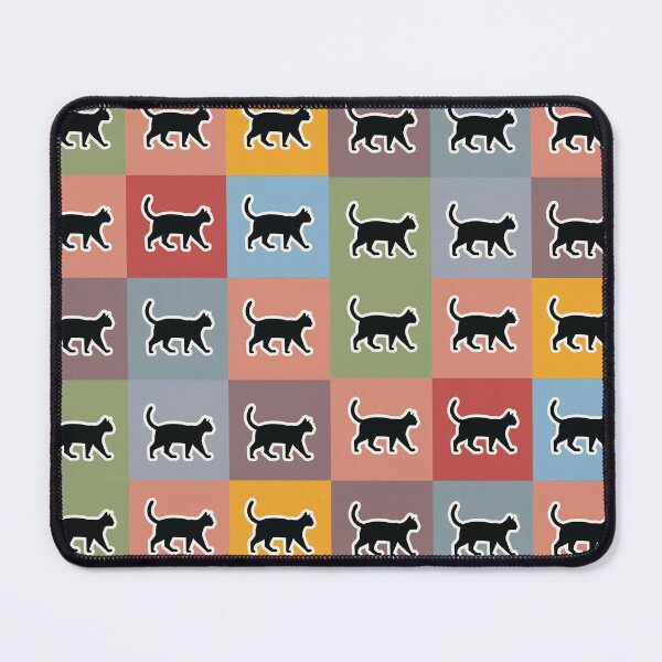 Item preview, Orange patchwork black cats designed and sold by uunaa.