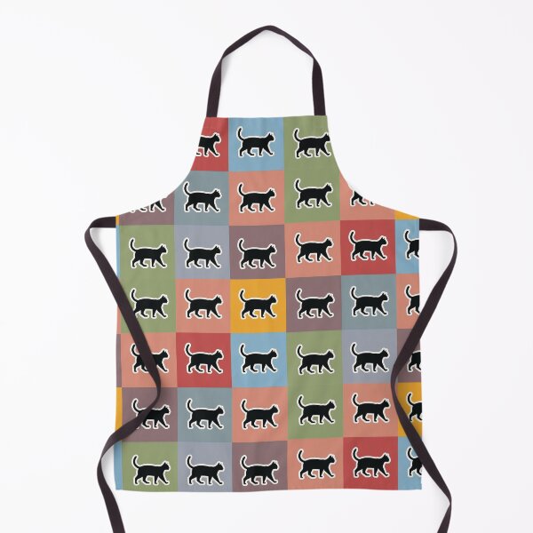Item preview, Orange patchwork black cats designed and sold by uunaa.
