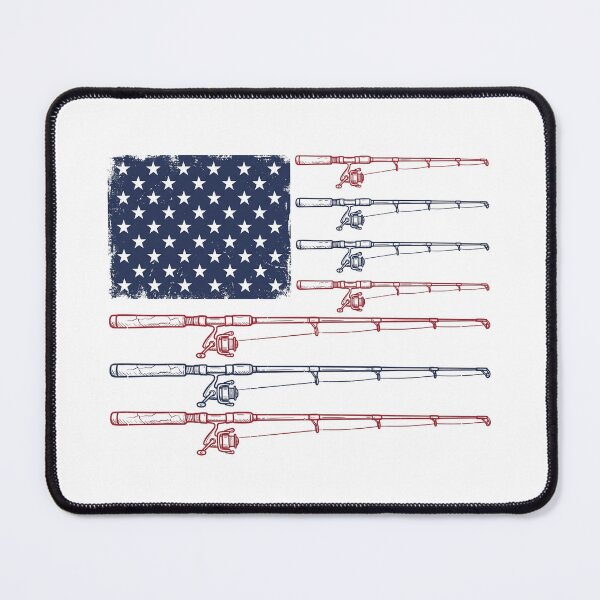 Item preview, Vintage USA Flag Fishing Rods Patriotic Fisherman Desig designed and sold by Paper Drip.