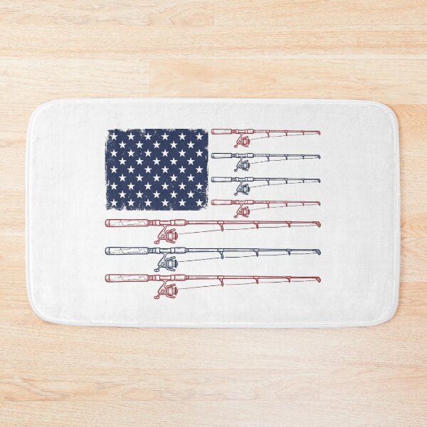 Item preview, Vintage USA Flag Fishing Rods Patriotic Fisherman Desig designed and sold by Paper Drip.