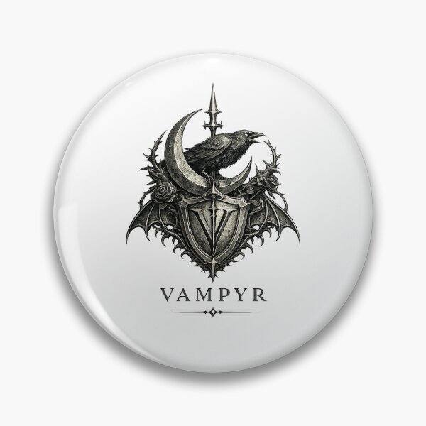 Item preview, VAMPYR Cathedral Moon Crest designed and sold by VAMPYRWear.