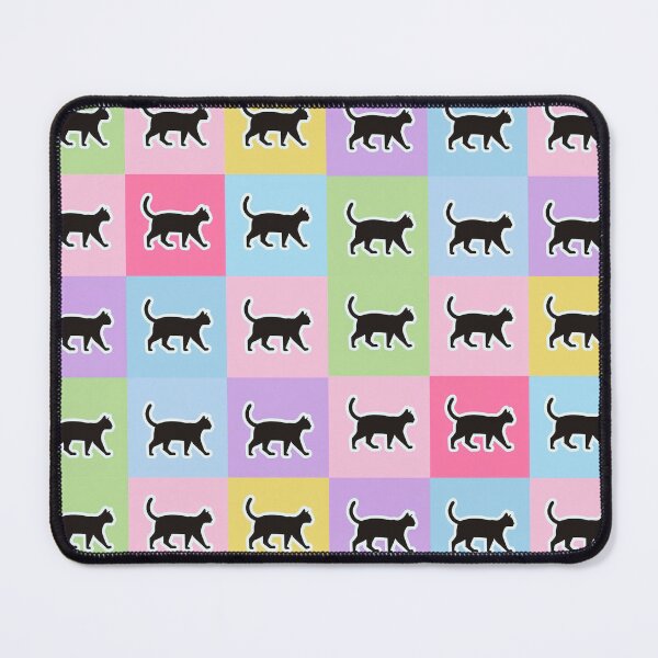 Item preview, Pink patchwork black cats designed and sold by uunaa.