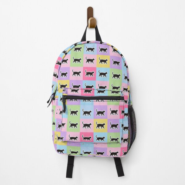 Item preview, Pink patchwork black cats designed and sold by uunaa.