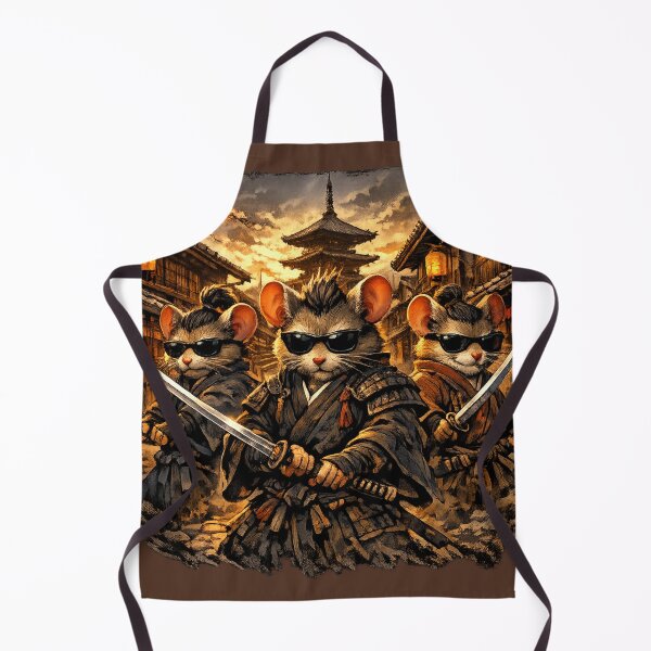 Item preview, Three Samurai Mice – Cool Sunglasses Japanese Warrior Street Art designed and sold by PeteTee.