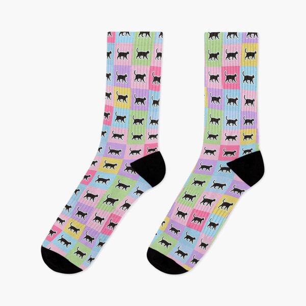 Item preview, Pink patchwork black cats designed and sold by uunaa.