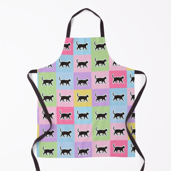 Item preview, Pink patchwork black cats designed and sold by uunaa.