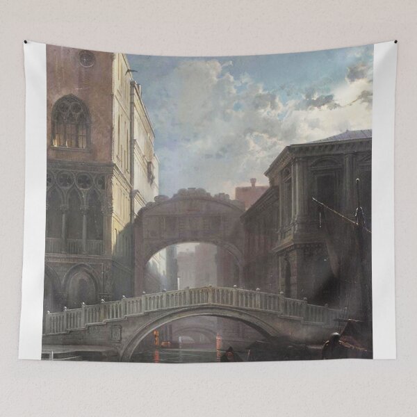 Item preview, Friedrich Paul Nerly The Bridge of Sighs by Moonlight Venice designed and sold by Vintage Designs +.