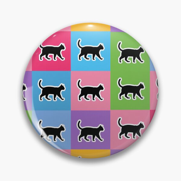 Item preview, Rainbow patchwork black cats designed and sold by uunaa.