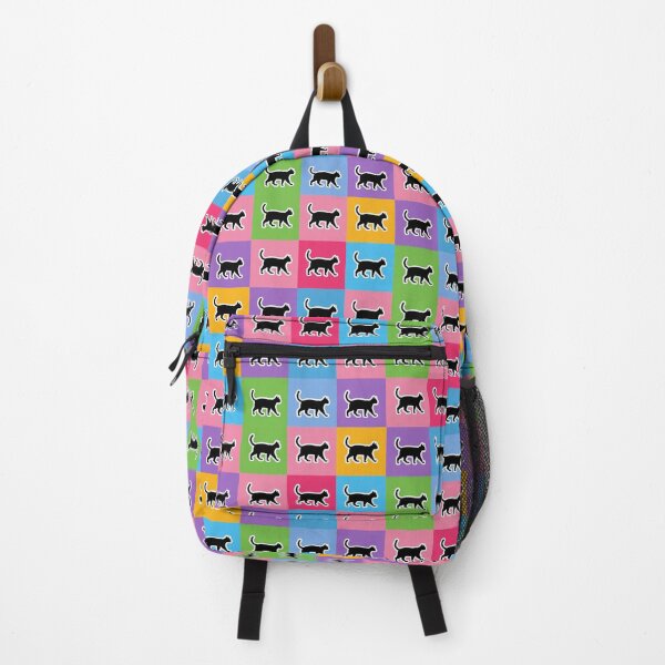 Item preview, Rainbow patchwork black cats designed and sold by uunaa.