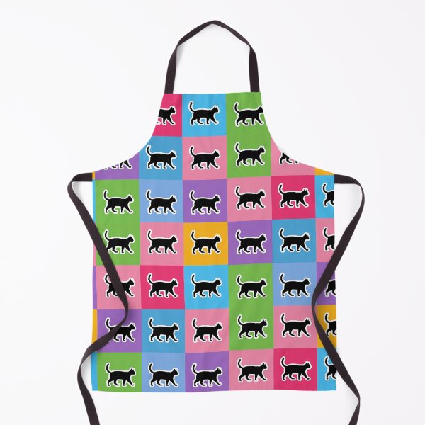 Item preview, Rainbow patchwork black cats designed and sold by uunaa.