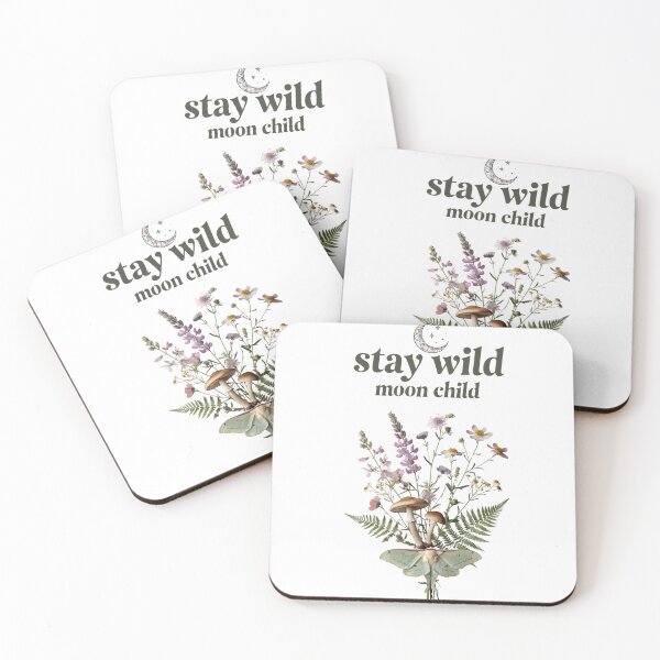 Item preview, Stay Wild Moon Child Cottage Witch Celestial  Gift for Her Women Moth Botanical Shirt designed and sold by DreamelleStudio.
