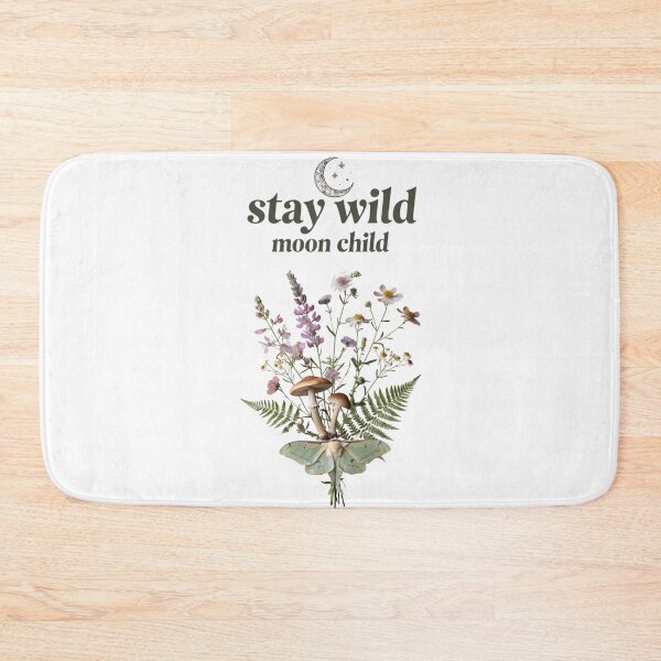 Item preview, Stay Wild Moon Child Cottage Witch Celestial  Gift for Her Women Moth Botanical Shirt designed and sold by DreamelleStudio.