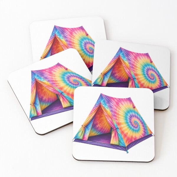 Item preview, Tie Dye Spiral Camping Tent designed and sold by jgvisualarts.