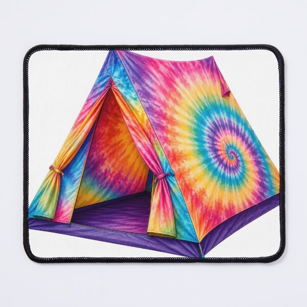 Item preview, Tie Dye Spiral Camping Tent designed and sold by jgvisualarts.