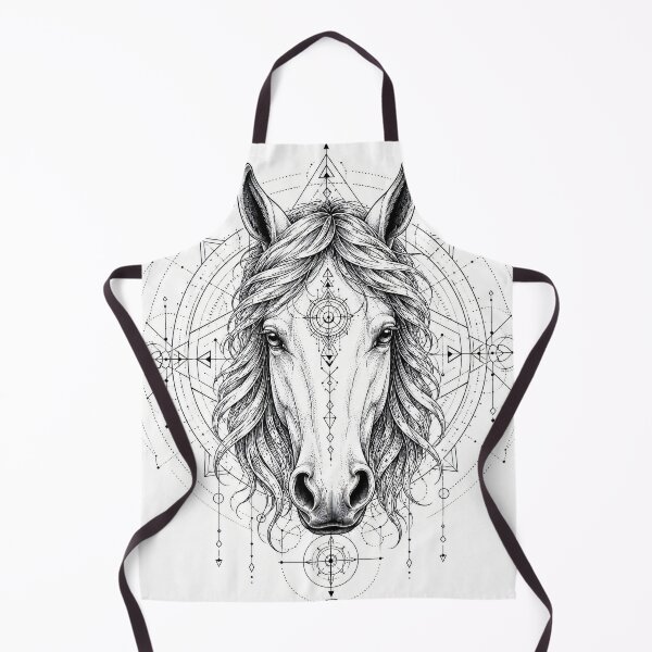 Item preview, Horse Head Sacred Geometry Mandala | Courage, Independence & Spiritual Strength designed and sold by suryabumblee.
