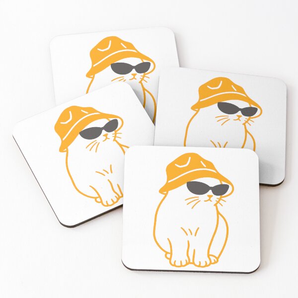 Item preview, bucket hat cat meme designed and sold by QuirkyCritterCo.