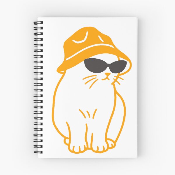 Item preview, bucket hat cat meme designed and sold by QuirkyCritterCo.
