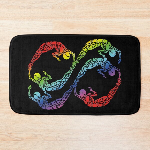 Item preview, Athletic Infinity Loop Symbol Rainbow designed and sold by danceink.