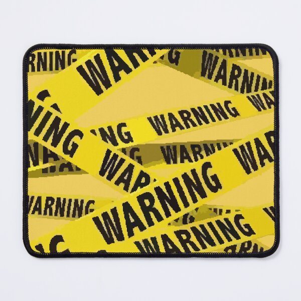 Item preview, Yellow Warning Tape Industrial Grunge Pattern designed and sold by Centaurosticker.
