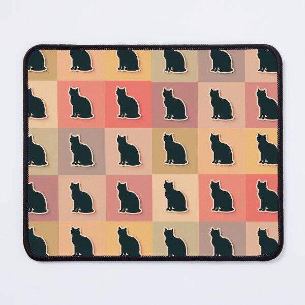 Item preview, Pink patchwork black cat designed and sold by uunaa.
