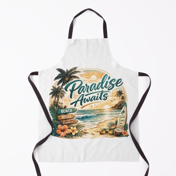 Item preview, Tropical paradise beach vacation designed and sold by Side Quest Co..