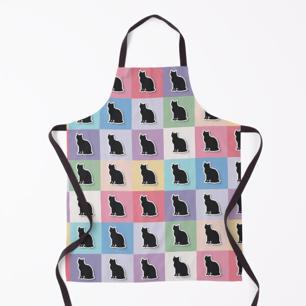 Item preview, Rainbow patchwork black cat designed and sold by uunaa.