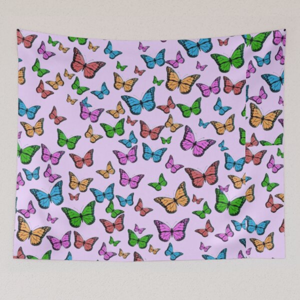 Item preview, Vibrant Butterfly Garden Pattern | Colorful Aesthetic Art designed and sold by Rawafi Art Studio.
