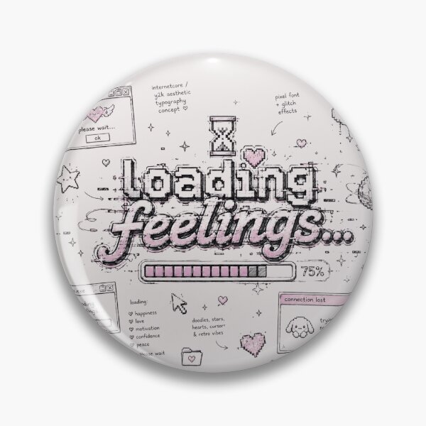 Item preview, Loading Feelings... | Cute Internetcore Y2K Typography Aesthetic designed and sold by J&J's Creation.