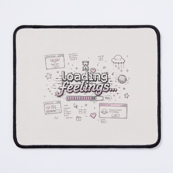 Item preview, Loading Feelings... | Cute Internetcore Y2K Typography Aesthetic designed and sold by J&J's Creation.
