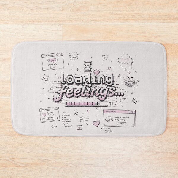 Item preview, Loading Feelings... | Cute Internetcore Y2K Typography Aesthetic designed and sold by J&J's Creation.
