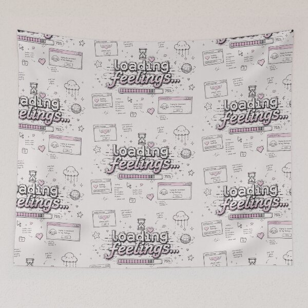 Item preview, Loading Feelings... | Cute Internetcore Y2K Typography Aesthetic designed and sold by J&J's Creation.