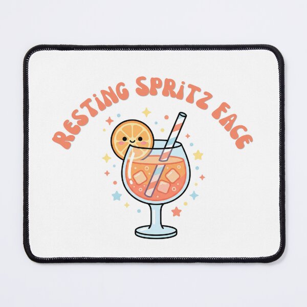 Item preview, Kawaii Aperol Spritz Cocktail Cute Pastel Summer Brunch Drink designed and sold by Snowy Studio Designs.