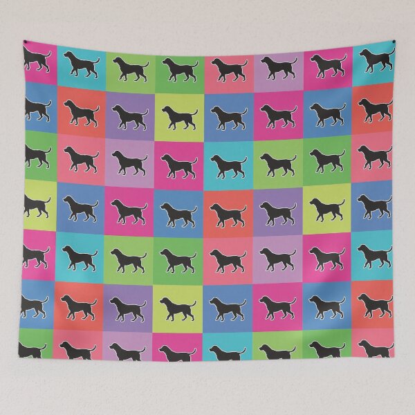 Item preview, Rainbow patchwork dogs designed and sold by uunaa.