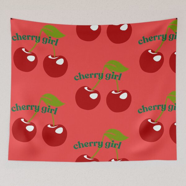 Item preview, Cherry Girl Coquette Aesthetic Graphic Art designed and sold by LazyGirlClubStore .
