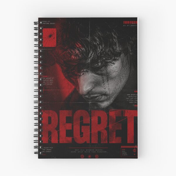 Item preview, REGRET – Dark Psychological Editorial Poster designed and sold by Watchyyy.