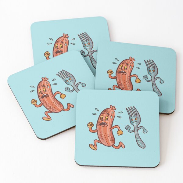Item preview, Retro Sausage on the Run designed and sold by IvysCreativityHouse.