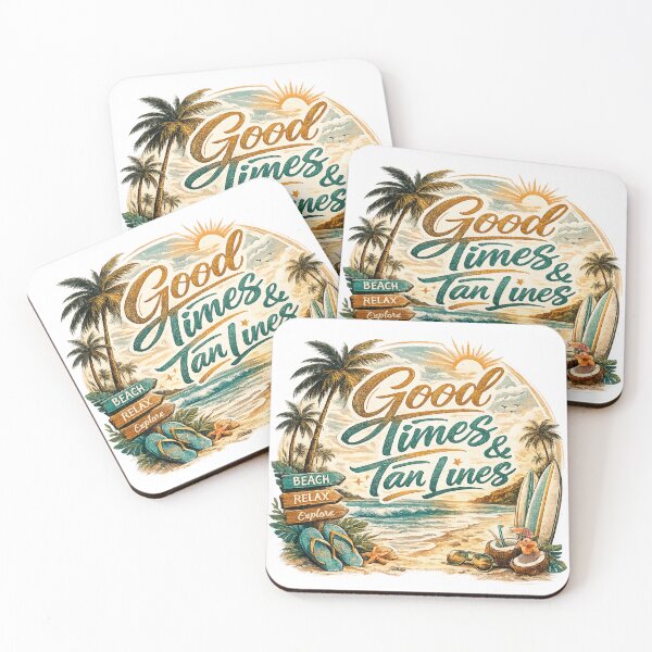Item preview, Good times on a tropical beach designed and sold by Side Quest Co..