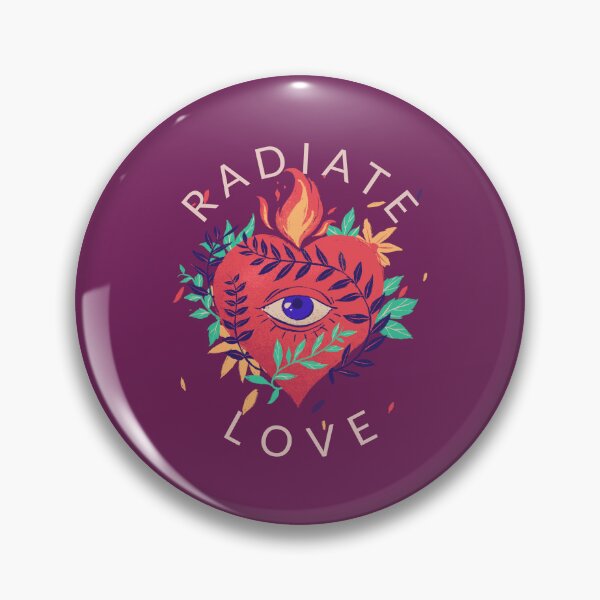 Item preview, Sacred Heart Esoteric Botanical Flame Art designed and sold by WellspringXflow.