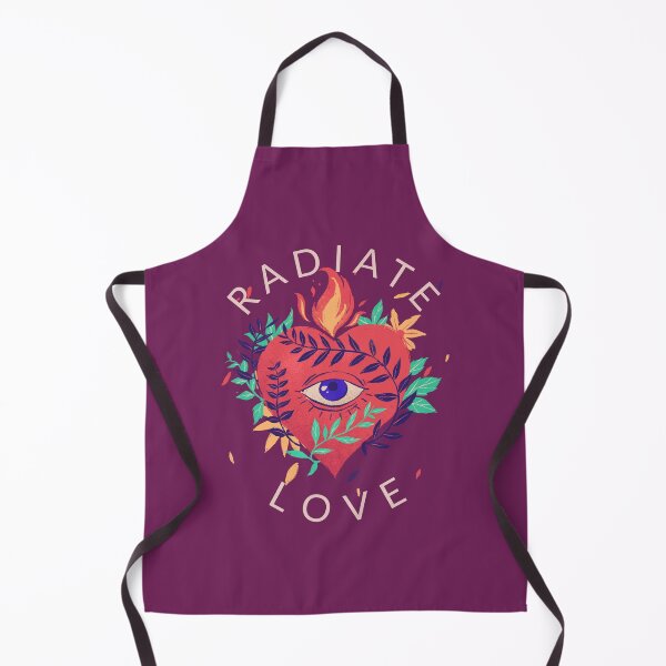 Item preview, Sacred Heart Esoteric Botanical Flame Art designed and sold by WellspringXflow.