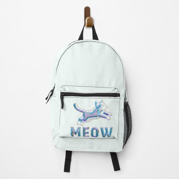 Item preview, Iridescent MEOW Holographic Jumping Cat designed and sold by creativerooney.