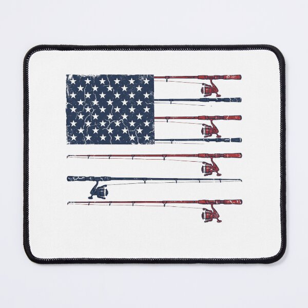 Item preview, Patriotic American Flag Fishing Rod Distressed Art designed and sold by Paper Drip.