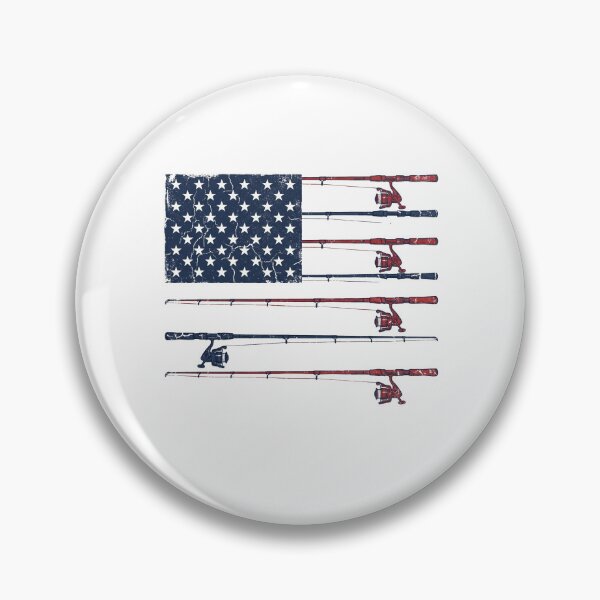 Item preview, Patriotic American Flag Fishing Rod Distressed Art designed and sold by Paper Drip.