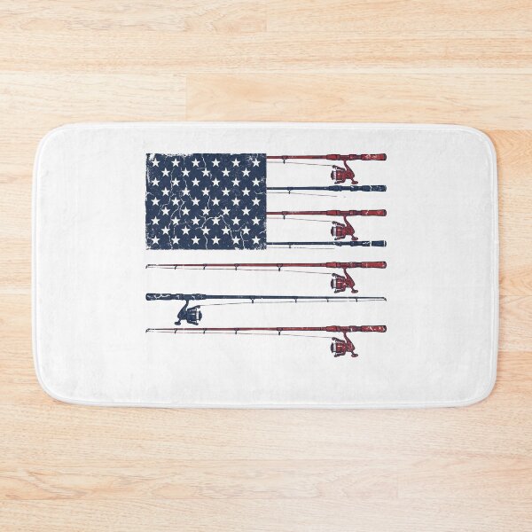 Item preview, Patriotic American Flag Fishing Rod Distressed Art designed and sold by Paper Drip.