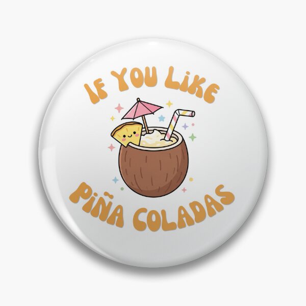 Item preview, Kawaii Pina Colada Cocktail Cute Tropical Coconut Drink designed and sold by Snowy Studio Designs.